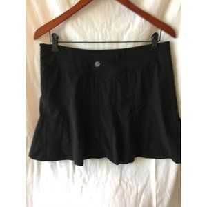 Athleta Women's Black Skort Size 6 Waist Zip Pocket